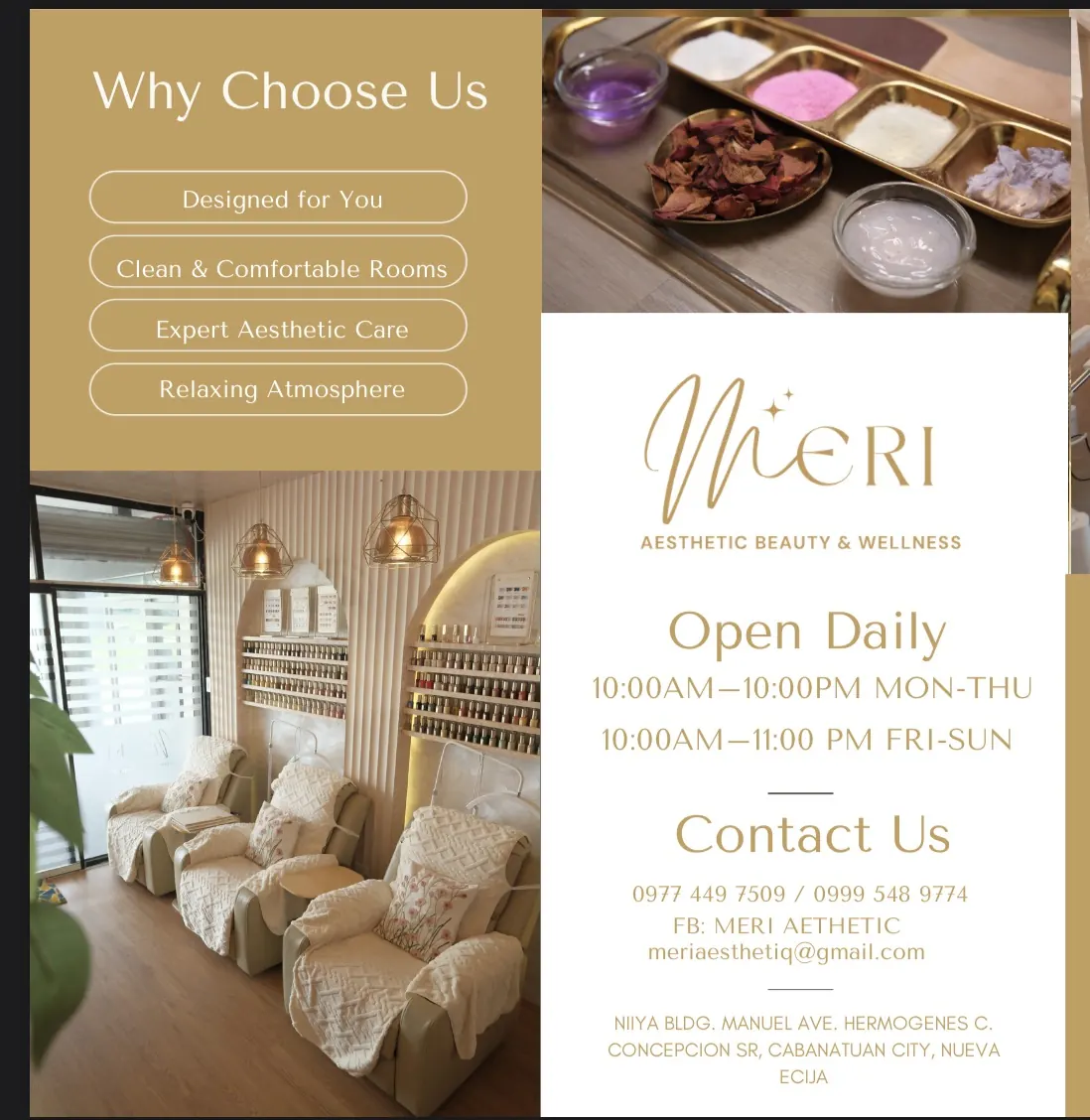 Inside MERI beauty studio
